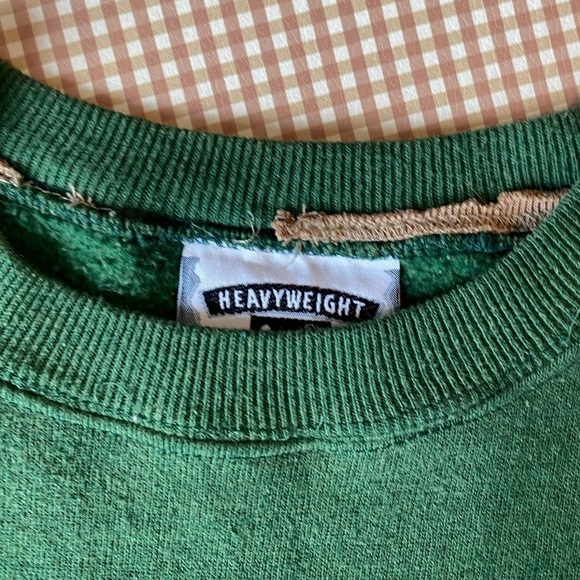 Vintage Lee Heavyweight green crewneck Eagle embroidery. Made in USA.Size medium - Picture 14 of 16